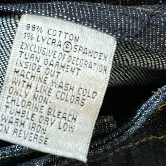 Talbots Straight Leg Jeans Floral Embroidered Women's 6 Petite Blue Denim Casual - Picture 7 of 9